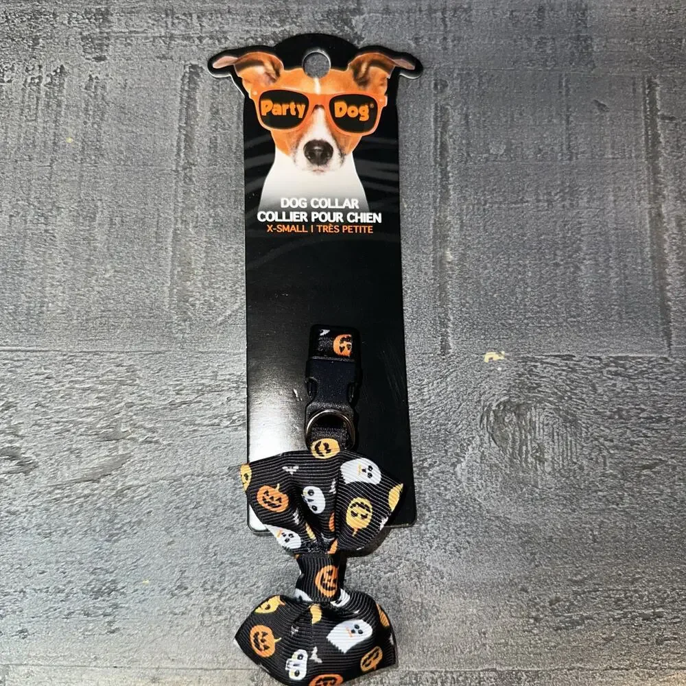 Party Dog X-Small Halloween Dog Collar 🎃👻💀